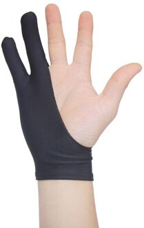 2 Vingers Tekening Handschoen Anti-Fouling Kunstenaar Gunst Elke Graphics Schilderij Schrijven Digitale Ablet Voor Rechter-en Linkerhand M