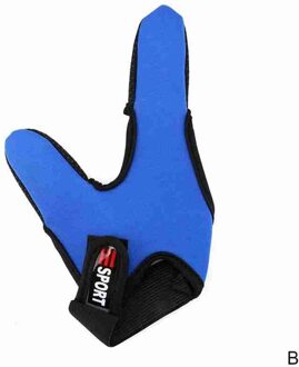 2 Vingers Vissen Handschoenen Outdoor Ademend Anti-Slip Duim Wijsvinger Handschoenen Vissen Finger Protector Tool Accessoires B