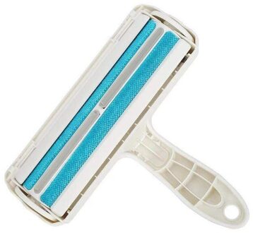 2-Way Pet Cat Hair Remover Brush Verwijder Hond Haar Roller Tapijt Borstel Kat Lint Steken Roller Tapijt cleaner Borstels Blauw