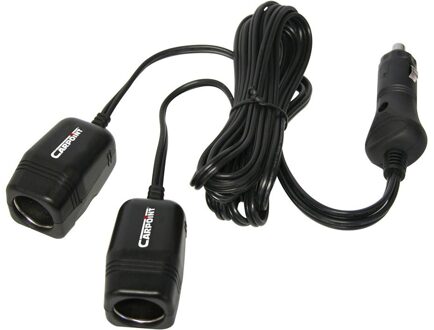 2-weg Aanstekerdoos - 12V - 10A + 2m kabel