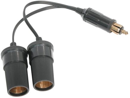 2-weg splitter 12/24 Volt zwart 12 cm