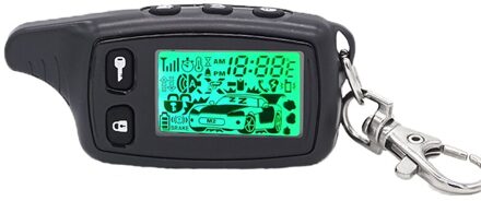 2-weg TW 9010 LCD Afstandsbediening Sleutelhanger + Siliconen Case voor TW9010 twee weg auto alarm systeem Tomahawk TW-9010 Sleutelhanger Fob