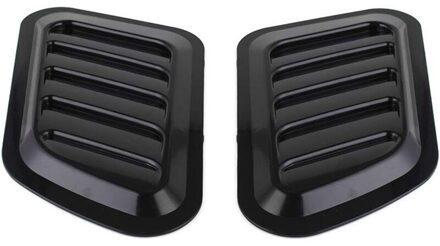 2 X Abs Auto Universal Decoratieve Intake Scoop Turbo Bonnet Vent Cover Hood Auto