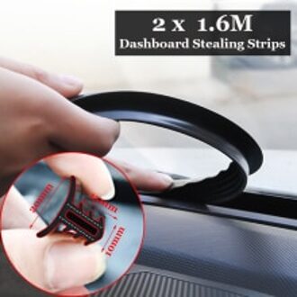 2 X Car Push Seal Strip Dashboard Windshield Engine Noise Insulation Rubber Tool