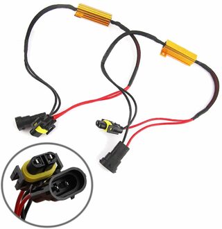 2 X H8 H11 Led Koplamp Belastingsweerstand Flikkeren Decoders Waarschuwing Canceler Harnas