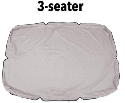 2 Zits/3 Zits Tuin Schommel Vervanging Luifel Waterdicht Outdoor Patio Swing Luifel Uv Blokkeren Zonnescherm Voor Outdoor Donkergrijs