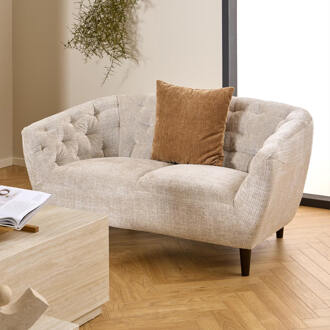 2-zits Bank 'Loes' Chenille, kleur Beige