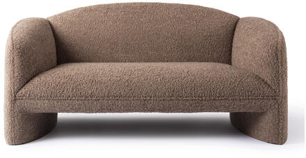 2-zits Bank 'Nachii' Teddy, kleur Mud