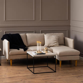 2-zits Loungebank 'Timothey' Links/Rechts, kleur Beige