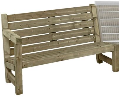 2-zits - Tuinbank - Bruin - 135 cm