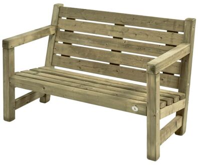 2-zits - Tuinbank - Bruin - 135x82x35 cm