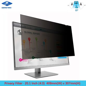 20.1 "Inch (Diagonaal Gemeten) Anti-Glare Privacy Filter Voor Standaard Scherm (4:3) computer Lcd-monitoren