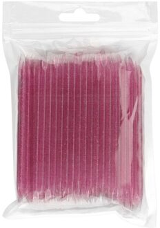 20/100 Stuks Herbruikbare Double End Kristal Stok Nail Art Cuticle Pusher Cuticle Remover Tool Pedicure Care Nagels Manicure gereedschap paars(100stk)