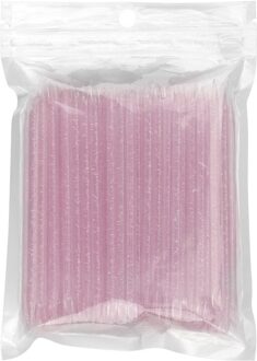 20/100 Stuks Herbruikbare Double End Kristal Stok Nail Art Cuticle Pusher Cuticle Remover Tool Pedicure Care Nagels Manicure gereedschap roze(20stk)