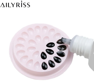 20/100pcs Plastic Glue Gasket Flower Shape Pad Eyelash Extension Supplies Glue Holder Pallets for Eyelashes Extension Tools