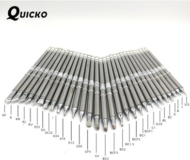 20~100pcs T12 soldering iron Tips stings for QUICKO OLED Controller FX-951 952 950D welding station FX-9501 fm-2028 iron handle