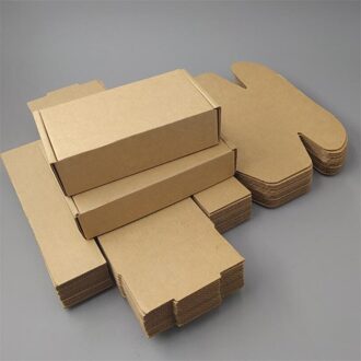 20*11*3Cm Bruin Kraft Papier Verpakking Dozen Voor Mailing Post Box