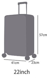 20/22/24/26/28 Transparante Bagage Cover Waterdichte Koffer Cover Reizen Pvc Verdikking Stofdichte Beschermhoes # H12 ^ transparant 22