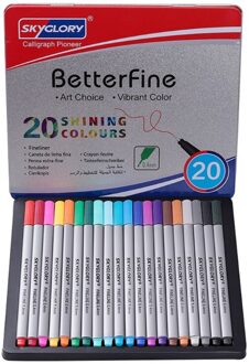 20/24/48/72/102Pcs 0.4Mm Fijne Tip Punt Tekenpen Set Fineliner Kleur pennen D08A 5AC105379-20