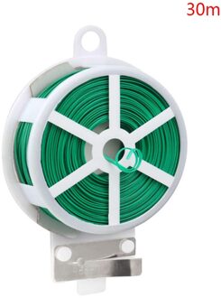 20/30M Plant Twist Tie Groen Gecoate Draad Voor Tuinieren Home Office Herbruikbare Kabel Koord Handwerk Accessoires
