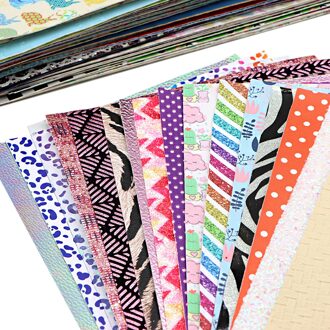 20*33Cm Gewone Faux Synthetisch Leer Stof Voor Strikken Leer Ambachten Diy Handgemaakte Materiaal, 1Yc15593