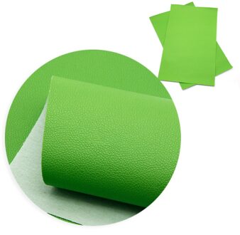 20*33Cm Gewone Groene Serie Faux Synthetisch Leer Stof Voor Bows Lederen Ambachten Effen Kleur Diy Handgemaakte Materiaal, 1Yc14879 1082567006