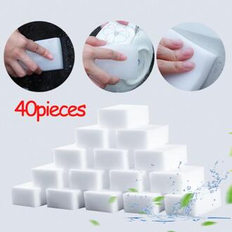 20/40/60/100PCS White Melamine Cleaner Eraser For Kitchen Bathroom Clean Accessory Foam Cleaning Pad Dish Cleaning 2stukken
