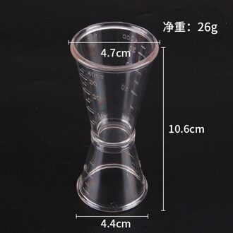 20/40ml Transparante Hars Bar Wijn Cocktail Shaker Jigger Double Shot Korte Drink Mixer Wijn Measurer Cup Bar accessoires
