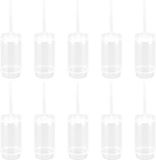 20/40Pcs Pushable Cake Houders Diy Push Cakevorm Cilinder Vormige Cake Pusher Push Pops Plastic Containers Met deksels Voor Party 20stk