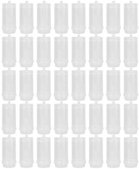 20/40Pcs Pushable Cake Houders Diy Push Cakevorm Cilinder Vormige Cake Pusher Push Pops Plastic Containers Met deksels Voor Party 40stk