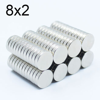 20/50/100/200/500 Pcs 8x2 Neodymium Magneet 8mm x 2mm n35 NdFeB Ronde Super Krachtige Sterke Permanente Magnetische imanes Disc 8x2 100stk