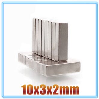 20/50/100/500/1000Pcs 10X3X2 Neodymium Magneet 10*3*2 Ndfeb Magneten Blok Super Krachtige Sterke Permanente Magnetische Imanes Blok 10x3x2(100stk)
