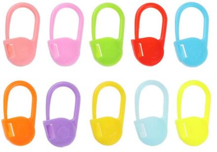 20/50/100 stks/partij Mix Kleur Plastic Breien Tools Locking Stitch Markers Haak Klink Breien Gereedschap Naald Clip haak 20stk
