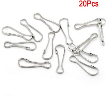 20/60/100 Pcs Pet Rat Hangmat Clips Metalen Haken Lanyard Kooi Accessoires Rvs Houder Bed Hanger Haken Lengte 22 Mm 100 stk
