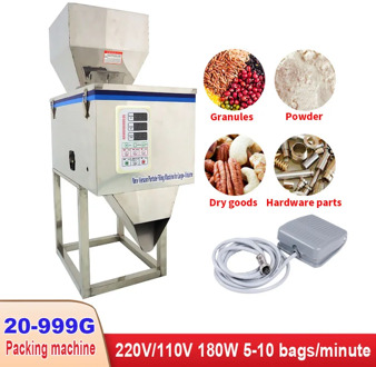 20-999G Household Filling Machine Weighing Machine Smart Bag Charter Hardware Granule Powder Filling Machine