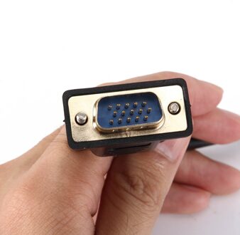 20 Cm Vga Male Naar Vrouwelijke Adapter Kabel Connector 15 Pins Verlengsnoer Voor Monitoren Projector Tv UY8