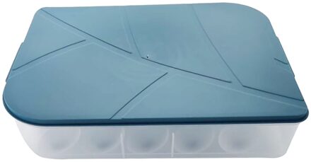 20 Compartiment Koelkast Eieren Doos Vers Houden Opbergdoos Eieren Rack Blauw