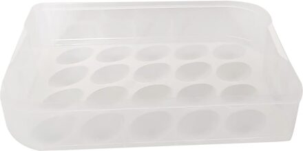 20 Compartiment Koelkast Eieren Doos Vers Houden Opbergdoos Eieren Rack wit