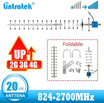 20 Dbi 2G 3G 4G Cellulaire Versterker Outdoor Yagi Antenne 824Mhz Tot 2700Mhz Voor Gsm cdma Umts Lte B7 Signaal Booster Repeater