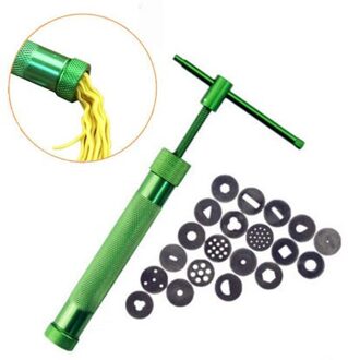 20 Discs Sugarcraft Tool Suikerpasta Extruder Voor Klei Fimo Craft Gun Cake Sculptuur Decoratie Ultieme Klei Extruder