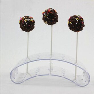 20 Gaten Cake Pop Lolly Stand Display Houder Bases Plank Diy Bakken Gereedschappen U-vormige Display Diy Bakvormen Taart Keuken gadgets transparant