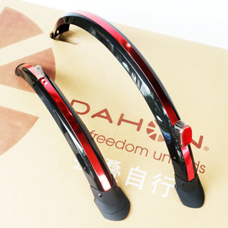 20 inch Folding Bike Mudguard fender 2PCS Front Rear Cycling Bike Mud Guard MTB Bicycle Wings With Rear Light Bike Accessories