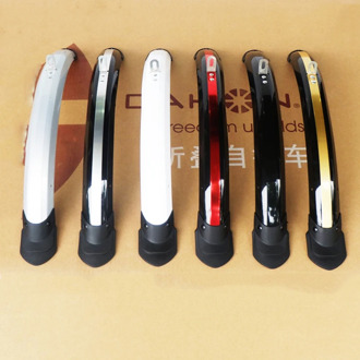 20 inch Folding Bike Mudguard fender 2PCS Front Rear Cycling Bike Mud Guard MTB Bicycle Wings With Rear Light Bike Accessories