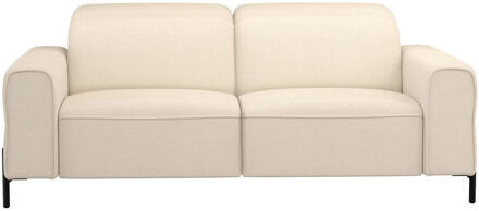 20% korting - Leen Bakker - Bank Dave 3-zits - Stof - Crème - 105x198x79 Cm