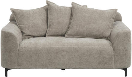 20% korting - Leen Bakker - Bank Elsa 2-zits - Eden- Stof - Taupe - 99x168x84 Cm
