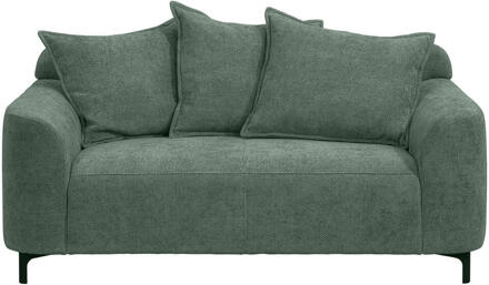 20% korting - Leen Bakker - Bank Elsa 2-zits - Eden - Vergrijsd - Stof - Groen - 99x168x84 Cm