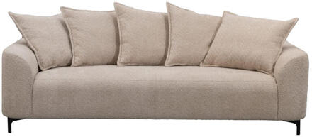 20% korting - Leen Bakker - Bank Elsa 3-zits - Anthology - Stof - Beige - 99x228x84 Cm