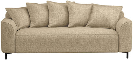 20% korting - Leen Bakker - Bank Elsa 3-zits - Anthology - Stof - Taupe - 99x228x84 Cm