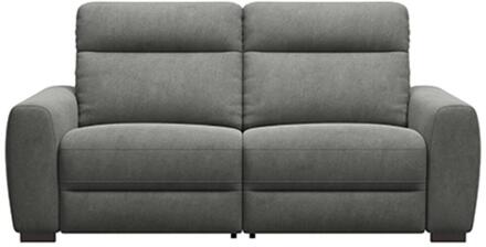 20% korting - Leen Bakker - Bank James 3-zits - Gaucho - Donker - Stof - Grijs - 95x198x100 Cm