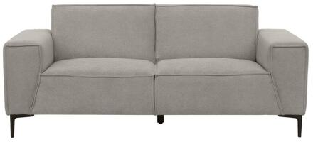 20% korting - Leen Bakker - Bank Romy 2-zits - Curio - Stof - Grijs - 90x195x78 Cm